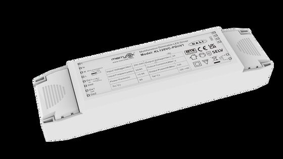 120W ولتاژ ثابت 24V DALI DT8 راننده LED dimmable با 5 سال گارانتی